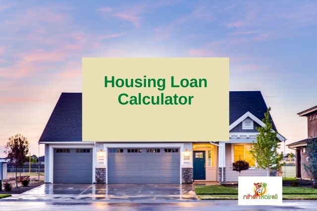 Loan Calculator for buying housing in Japan 